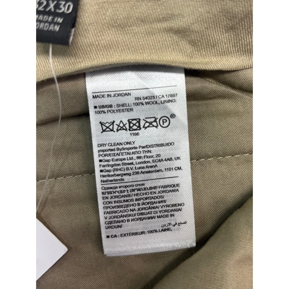 NEW Banana Republic 32x30 Olive Italian Flannel Wool Pants Perfect Trousers